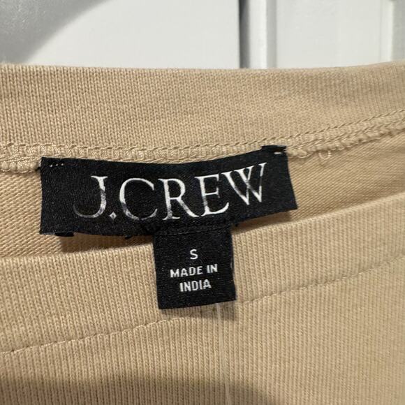 J. Crew Mariner Jersey Long-Sleeve T-Shirt Embellishment Light Khaki S NWT - Picture 11 of 12